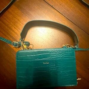 Calpak Emerald Croc Wallet, New Condition!
